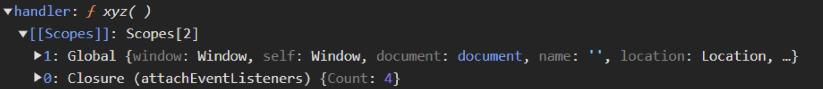 Click event listeners are added to the button.